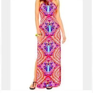 Mara Hoffman ‘Cosmic Fountain Coral’ maxi dress NWT